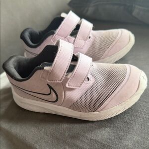 Nike Kids Pink Dual Strap Sneakers